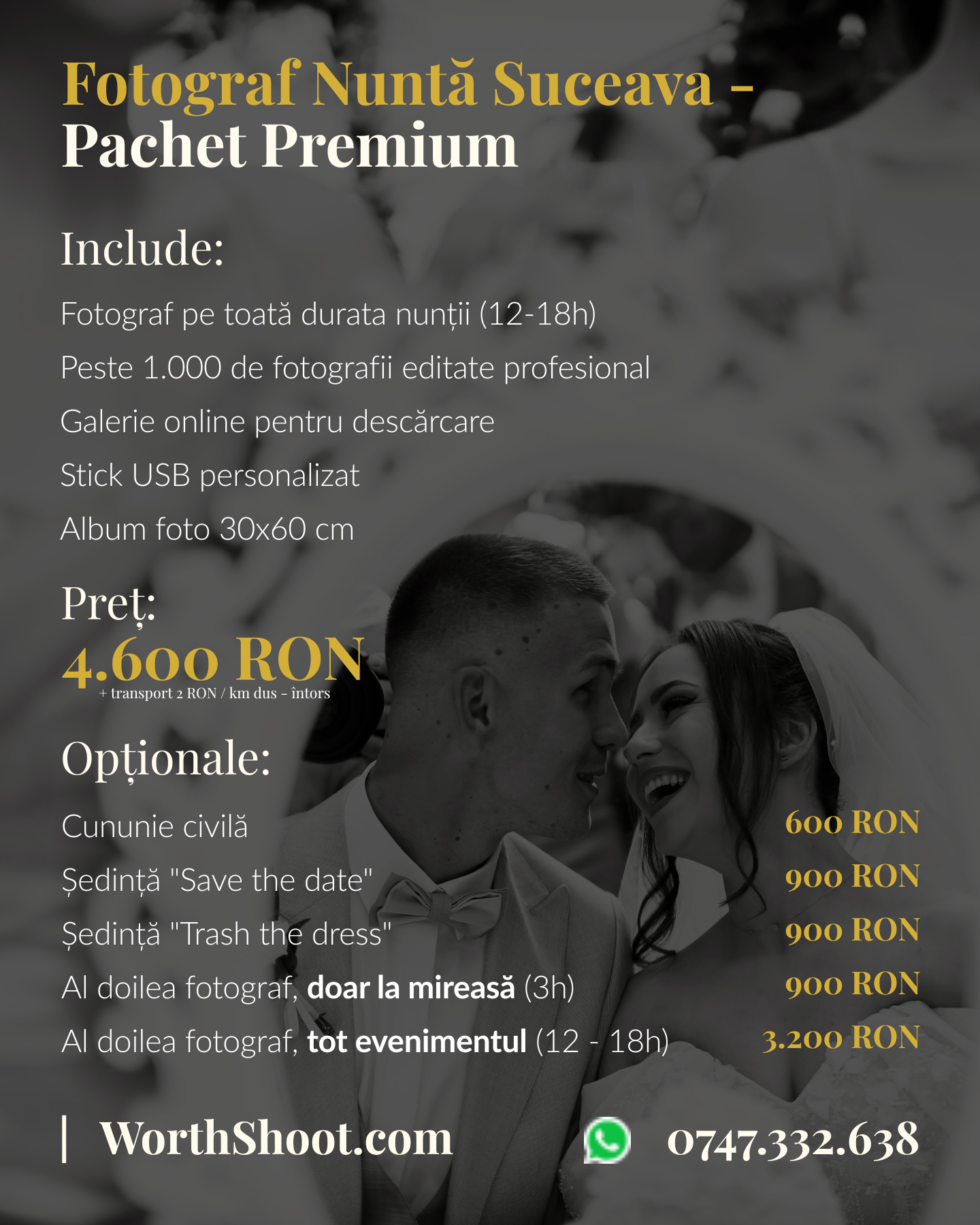 Fotograf Nunta Suceava · Pachet Fotograf Nunta